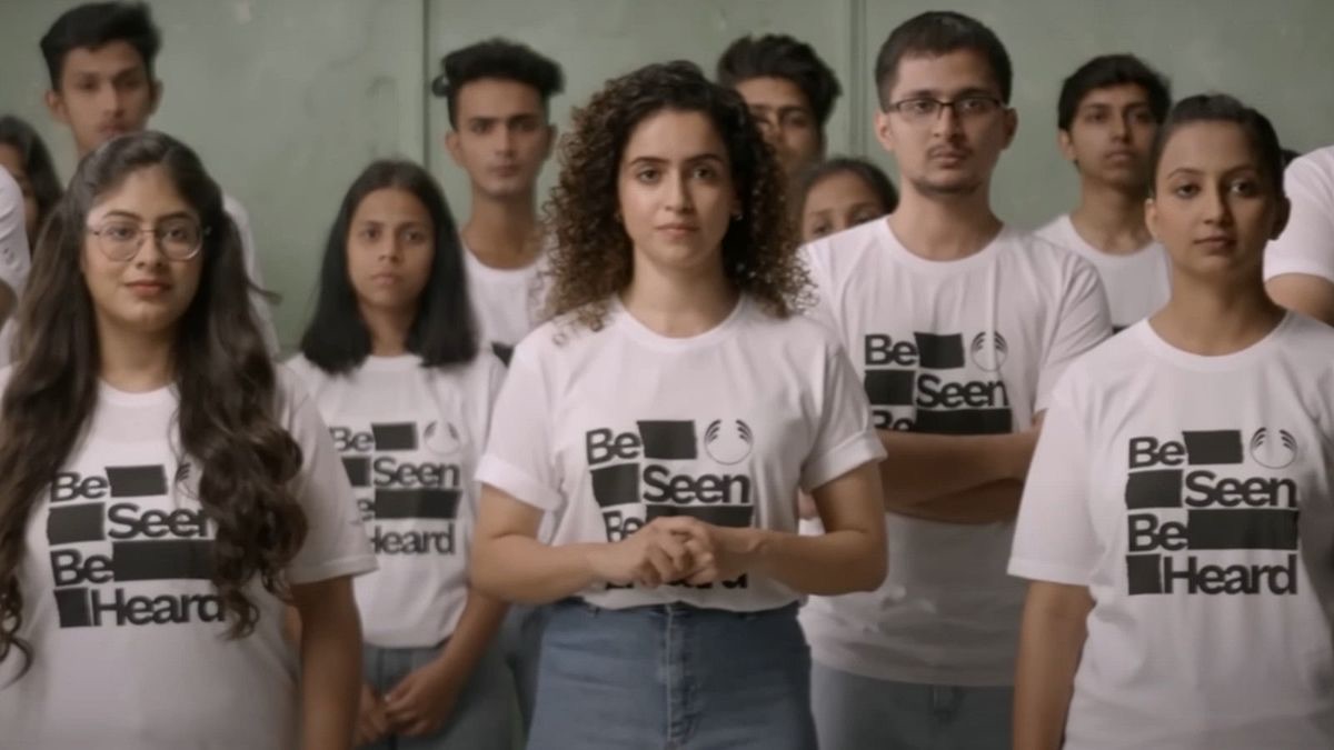 Young people in Be Seen Be Heard t-shirts for The Body Shop campaign